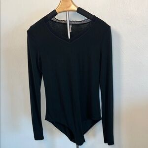 Triumph Black Long Sleeve Bodysuit